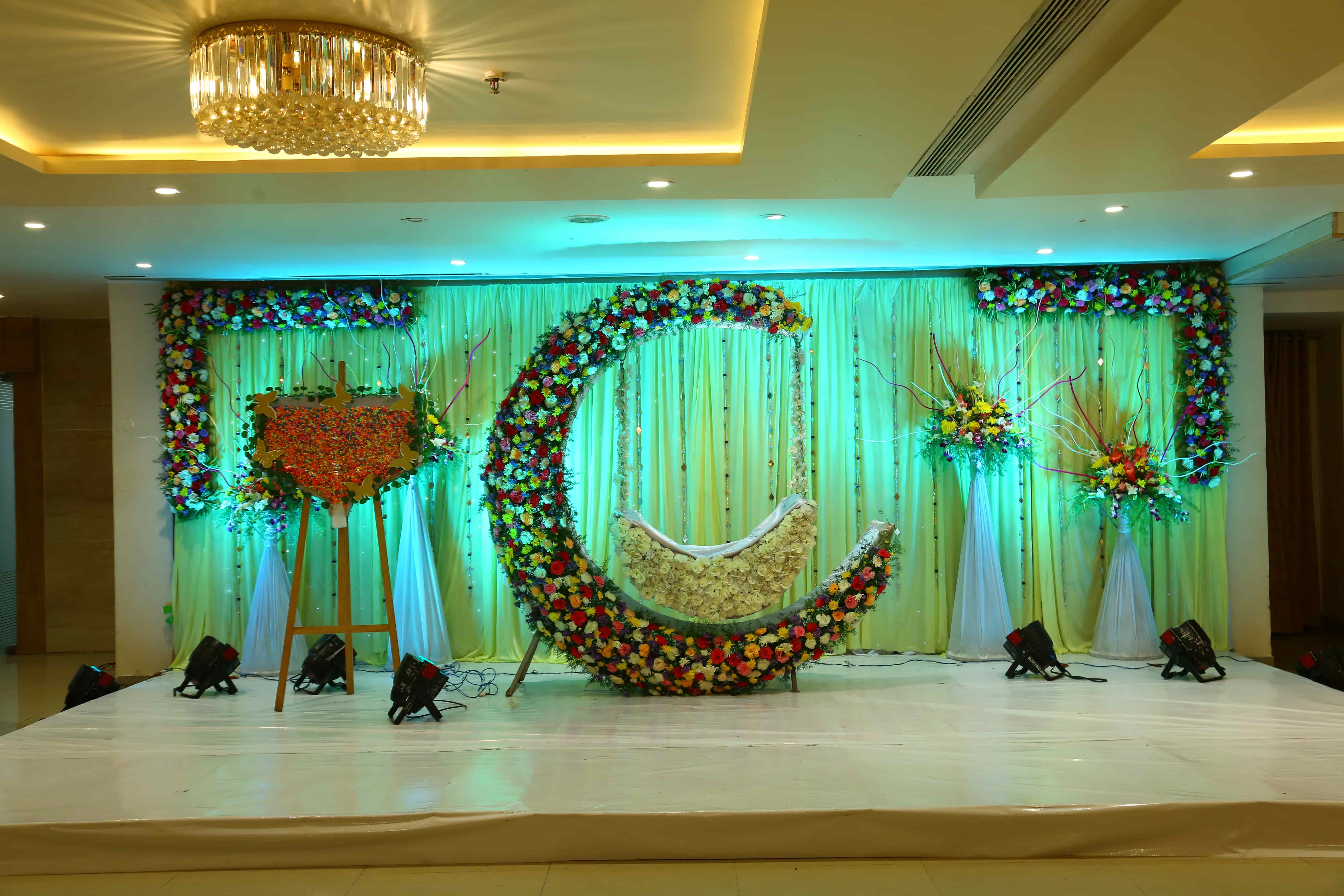cradle ceremony decoration Hyderabad