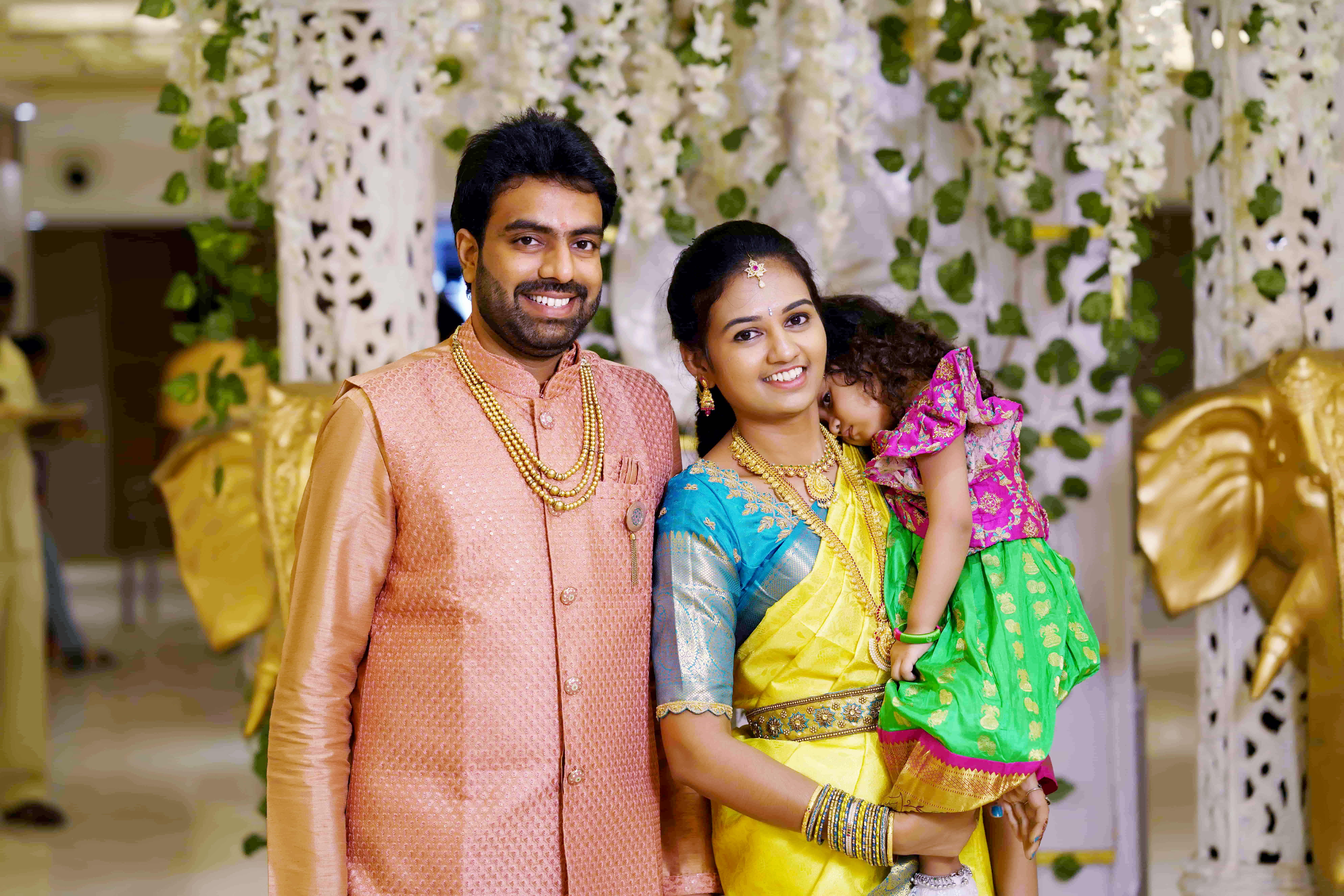 family portrait traditional Hyderabad